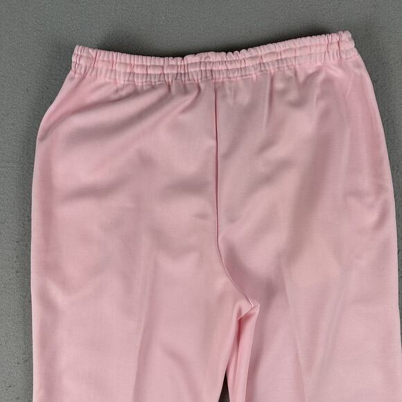Vtg 80s Adidas Track Pants Large Pink Straight Leg Draw String Elastic Waist‎ - Picture 14 of 16